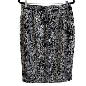Who What Wear Snakeskin Print Pencil Skirt Size 10